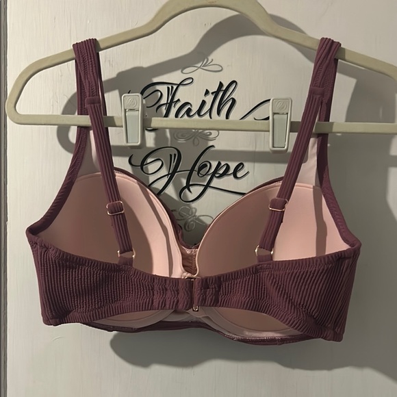 Shade & Shore Purple Bikini Top Full Coverage - Picture 3 of 3